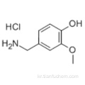 4- 하이드 록시 -3- 메 톡시 벤질 아민 하이드로 클로라이드 CAS 7149-10-2